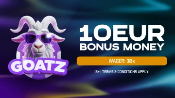 Bonus Money €10 @ GOATZ