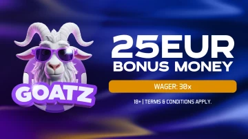 Bonus Money €25 @ GOATZ