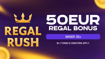 €50 / 500 NOK Regal Bonus (Wager 35x)