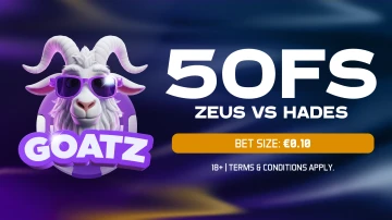 Free Spins – Zeus vs Hades (50 spins @ €0.10)