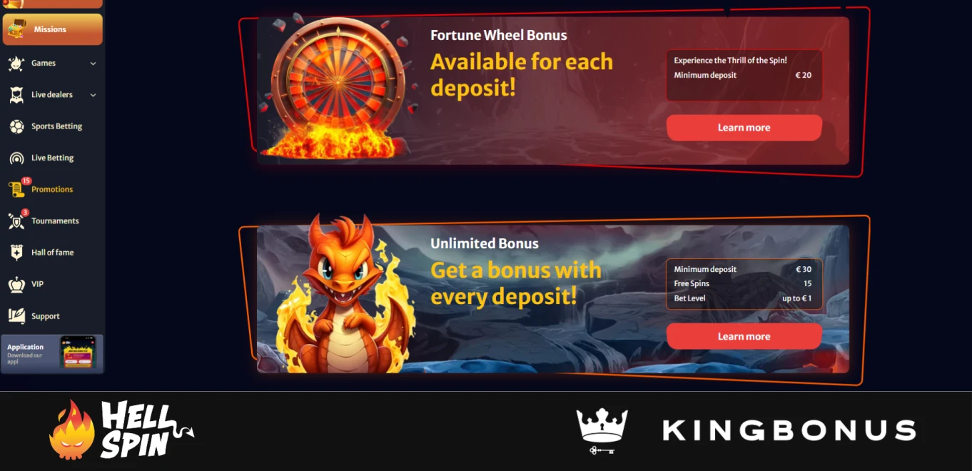 Promotions At HellSpin