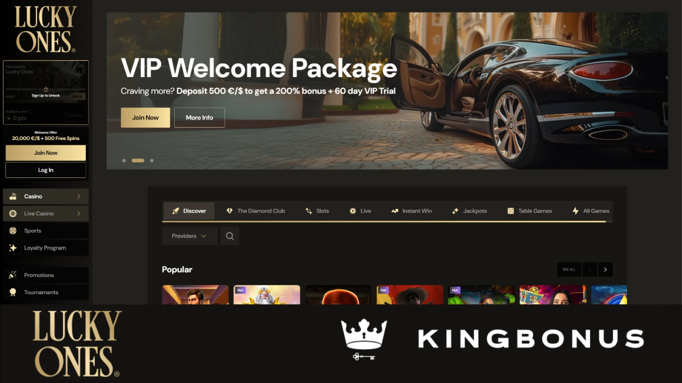 Homepage of Luckyones