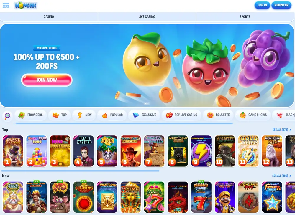 Nomini Homepage