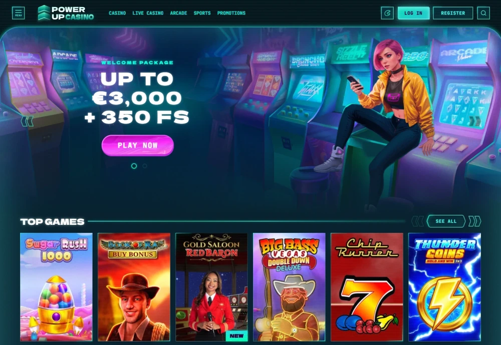 PowerUp Casino Website