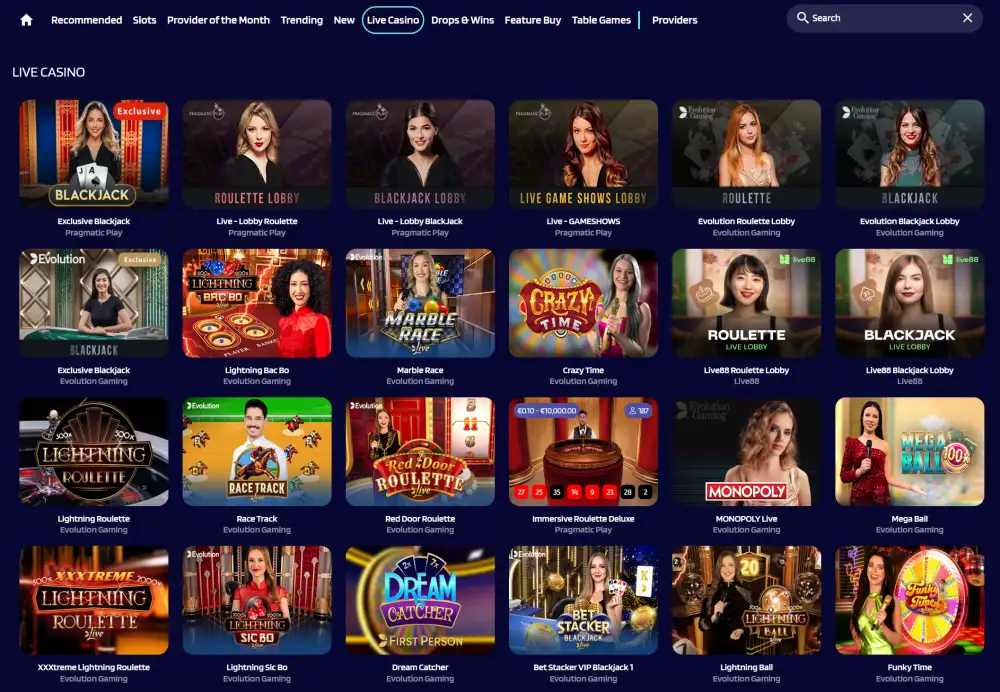 Lyrabet Live Casino