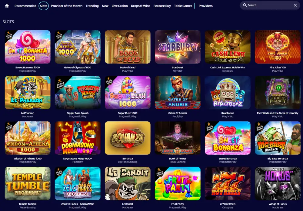 Slots at lyrabet