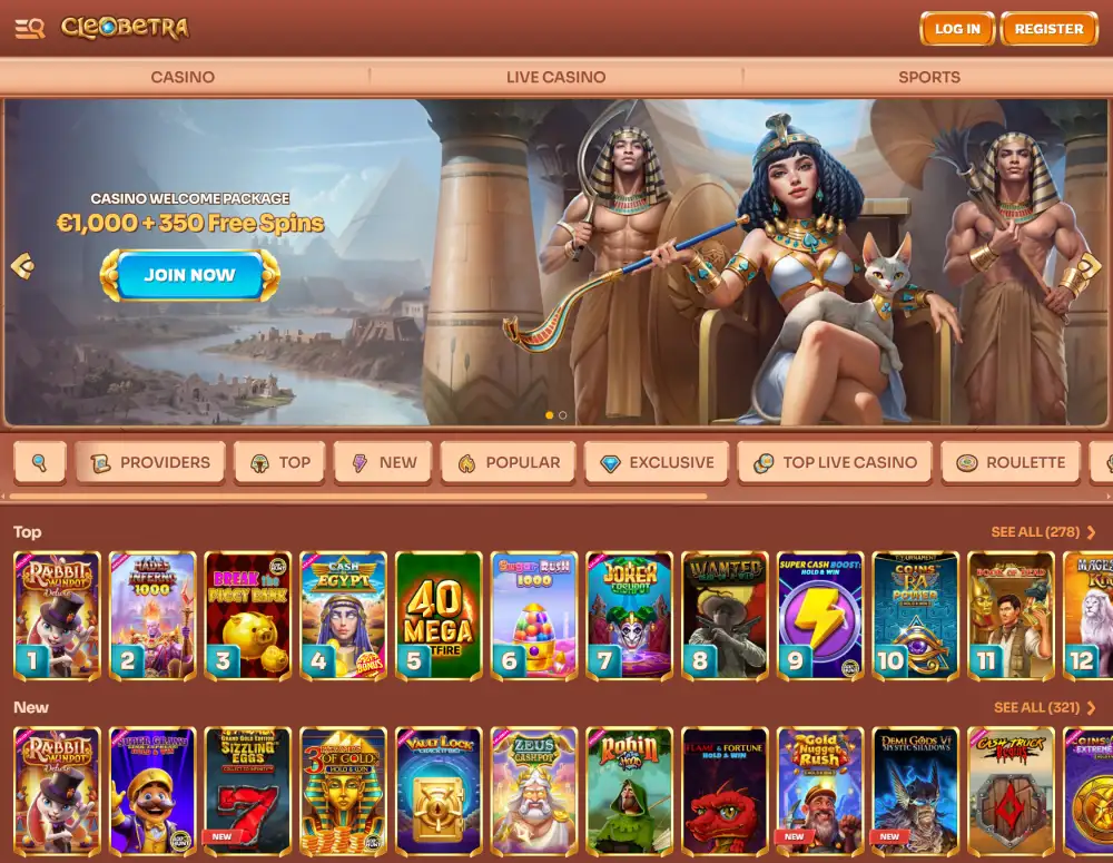Cleobetra Homepage