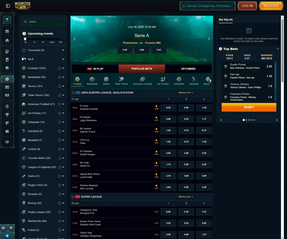 Monsterwin Sports Betting
