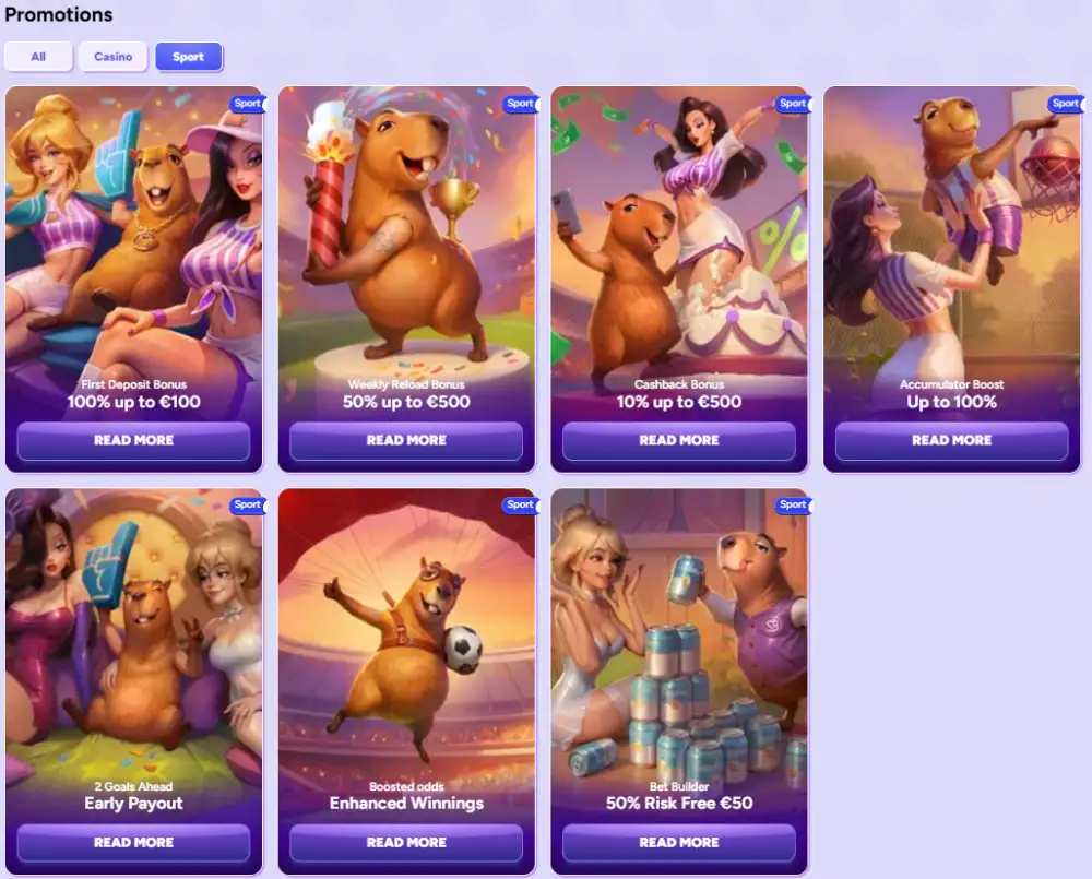 Spinbara betting bonuses