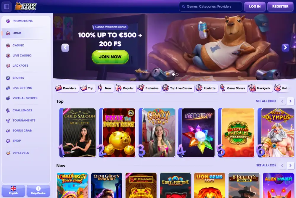 Spinbara homepage