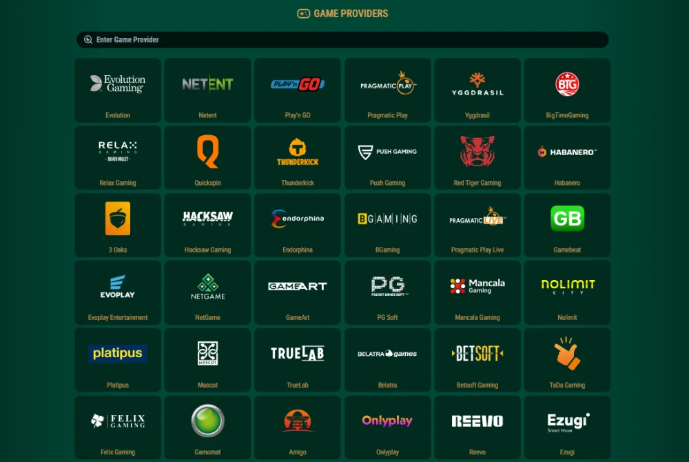 Richard Casino Game Providers