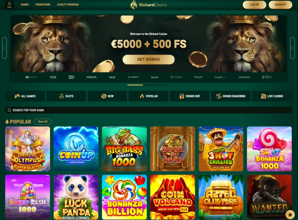 Richard Casino Homepage