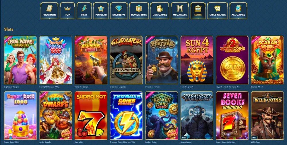 Slots at OceanSpin