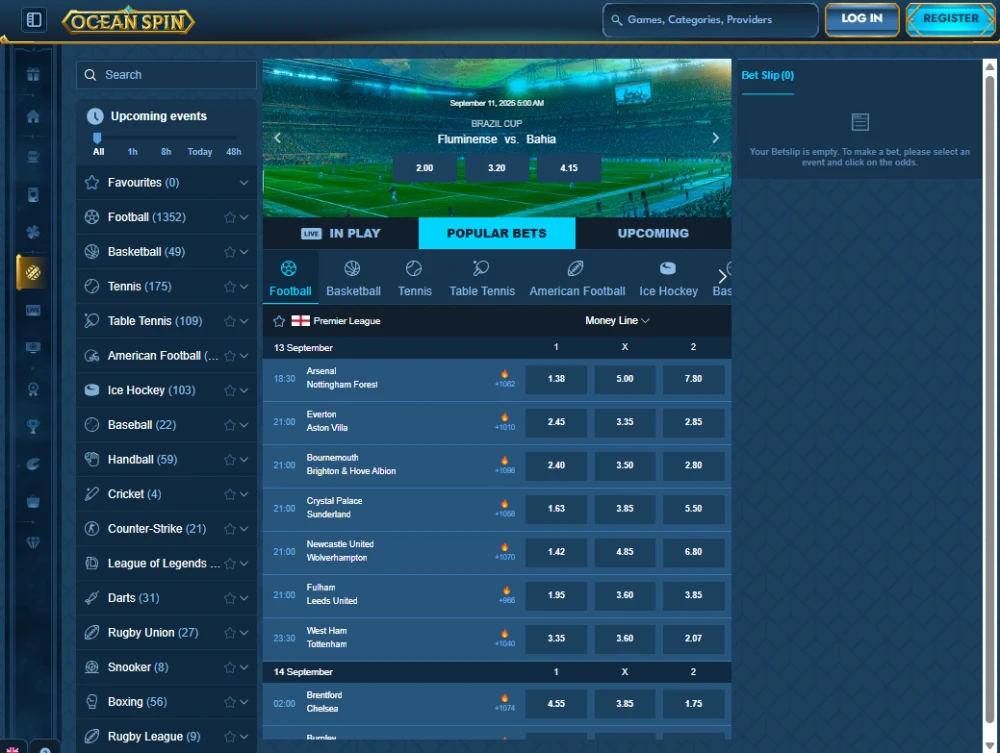OceanSpin Sportsbetting