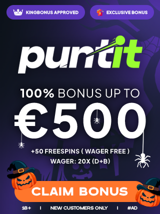 Puntit bonus panel showing our exclusive offer