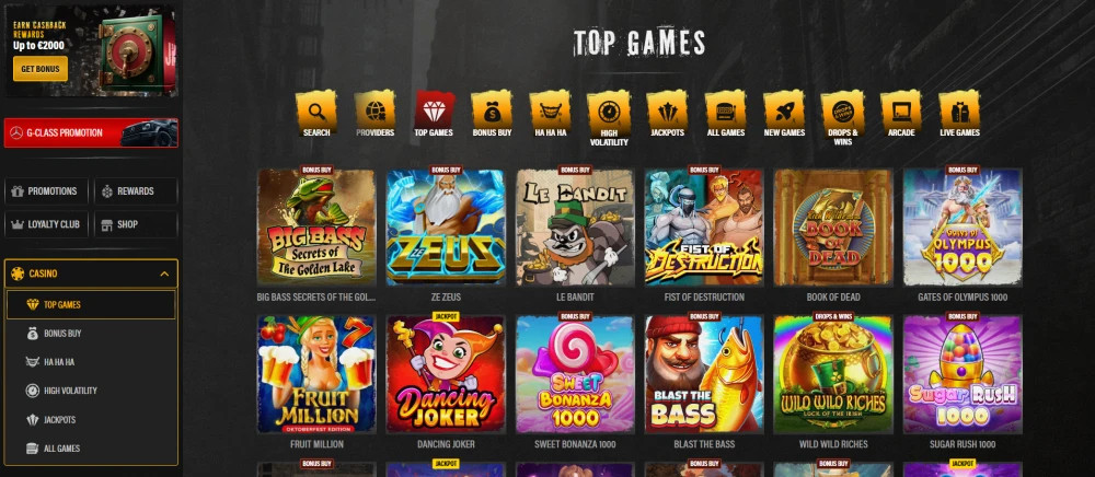 Casino games at jokery casino