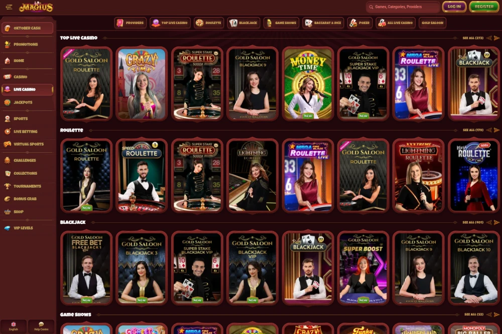 Magius Live Casino
