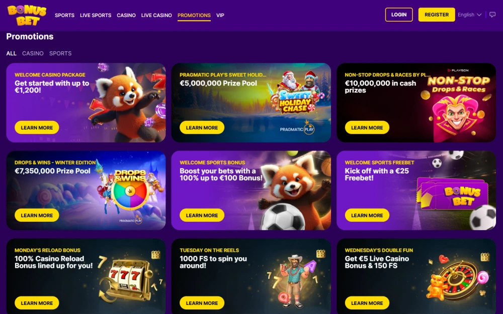 Bonusbet promotions