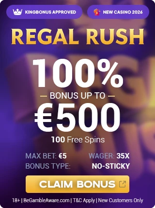 regal rush casino bonus offer without exclusive deal for Kingbonus