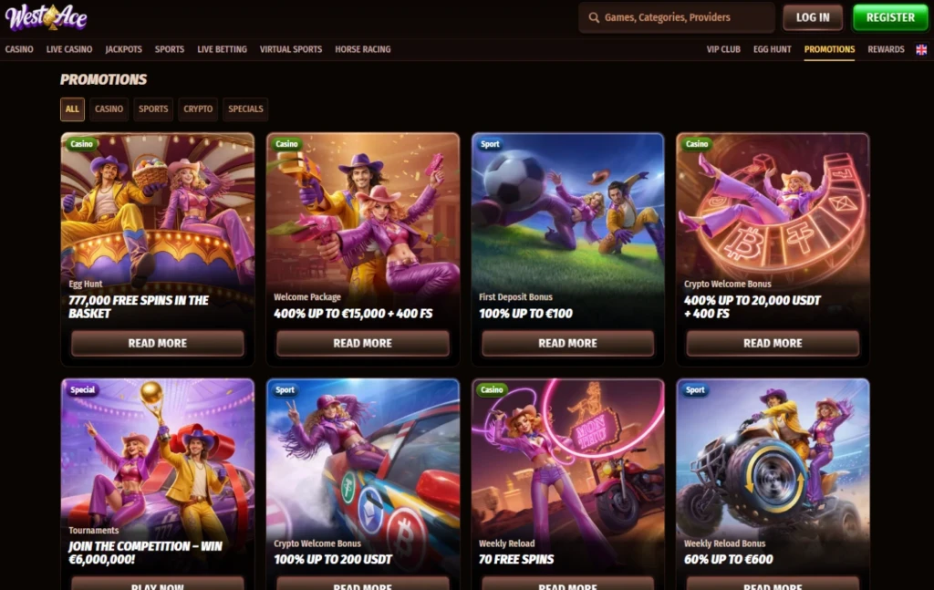 Westace casino promotions