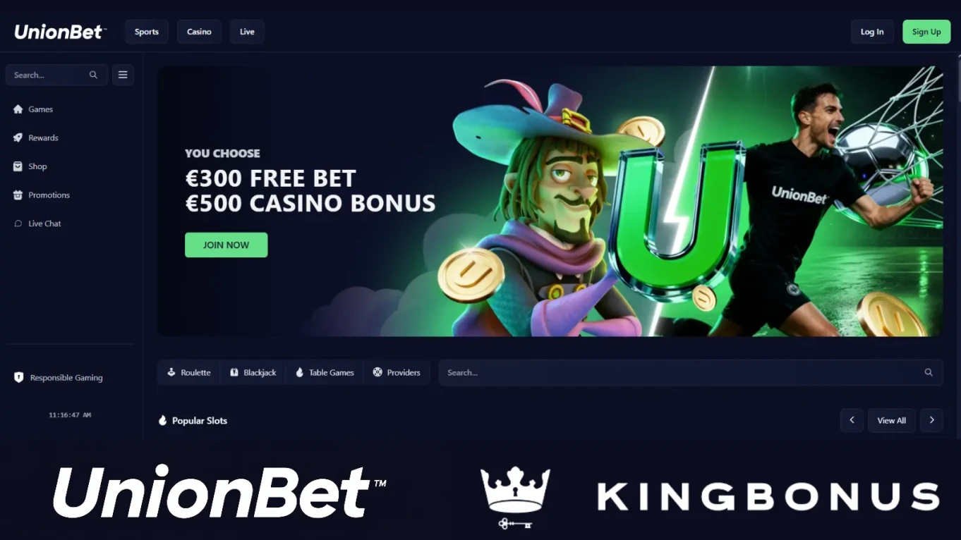 UnionBet homepage
