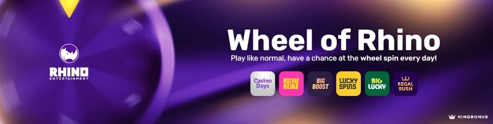 banner for the wheel of rhino campaign
