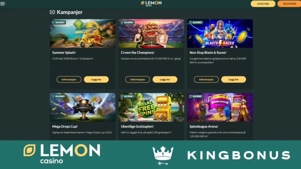 Lemon Casino Promotions
