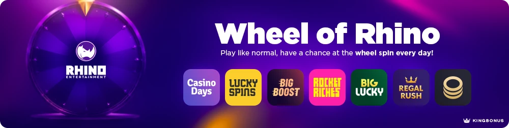 promotional banner for wheel of rhino