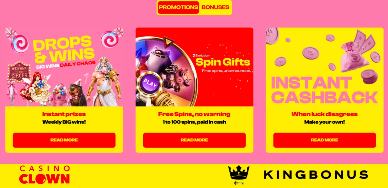 Promotions At BetClown Casino