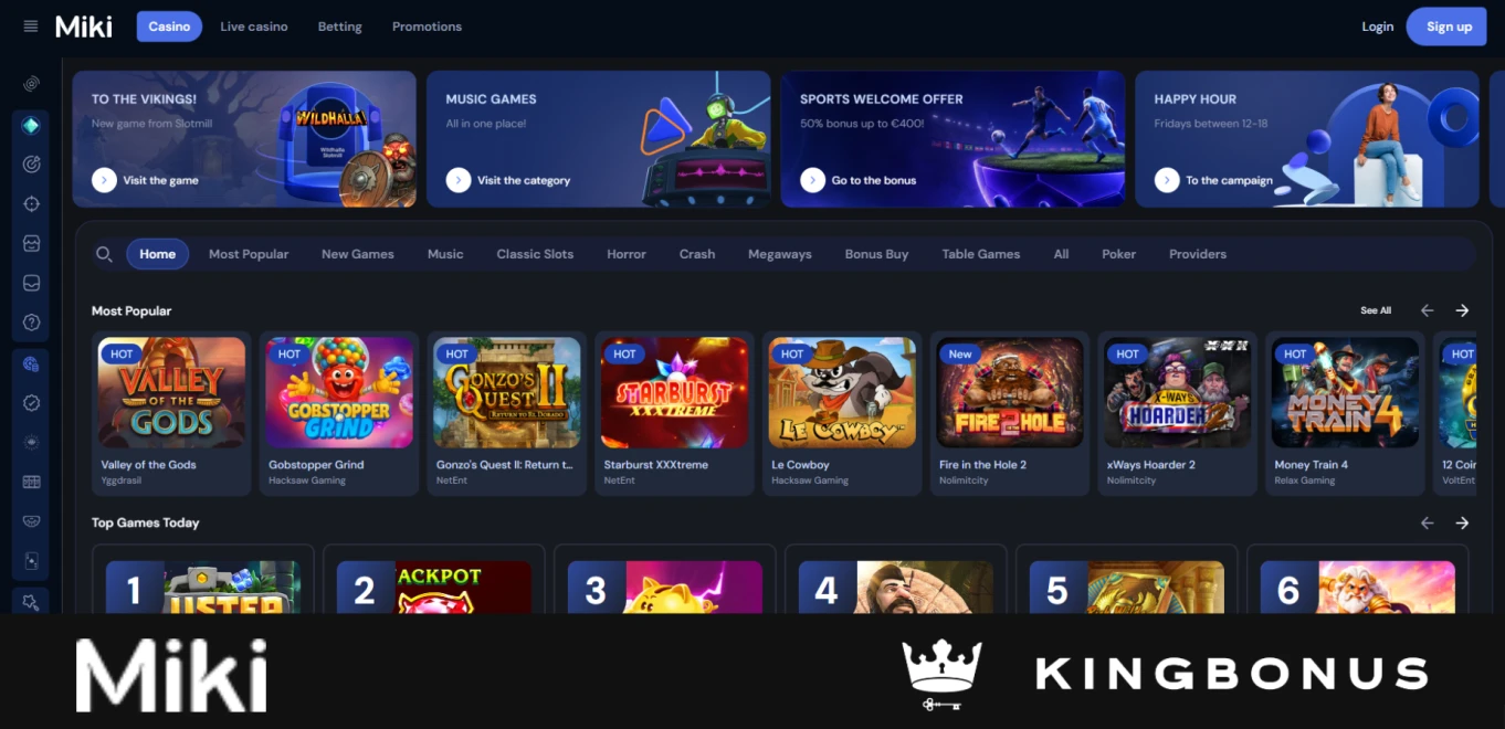 Homepage Of Miki Casino