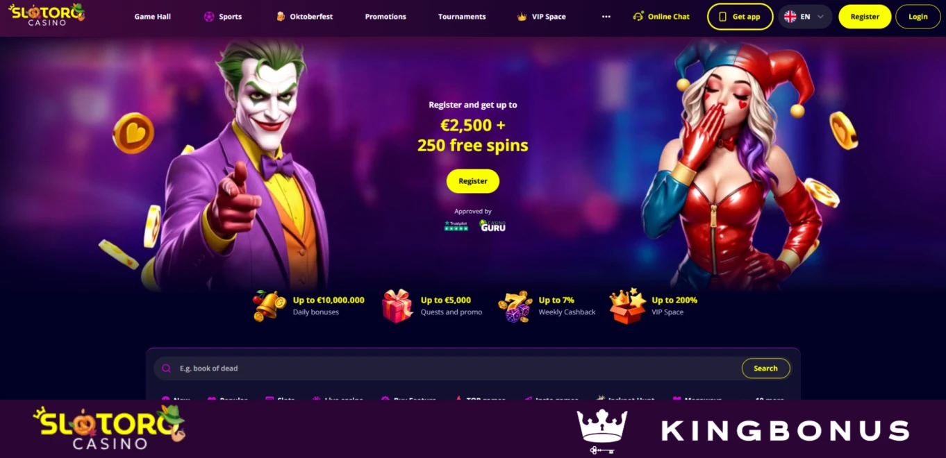 Homepage Of Slotoro