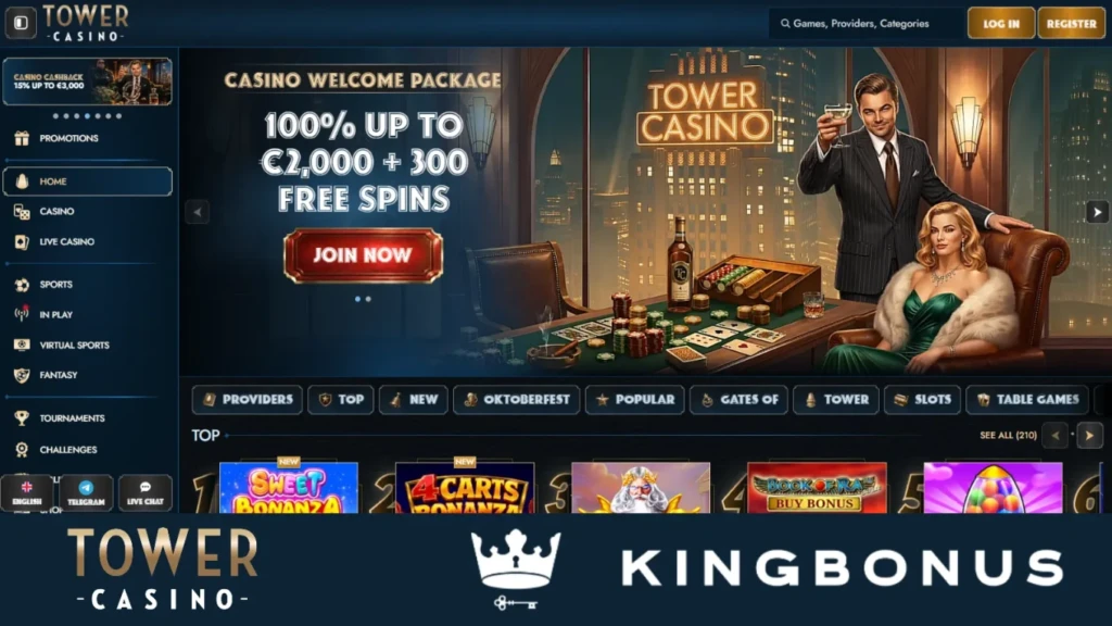 tower casino front kingbonus