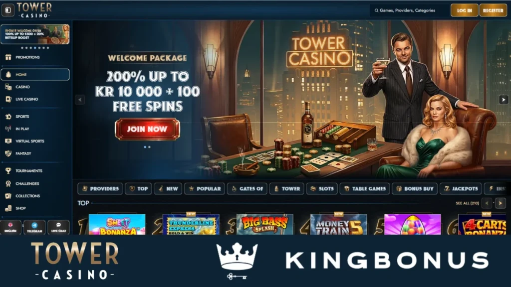 tower casino front kingbonus